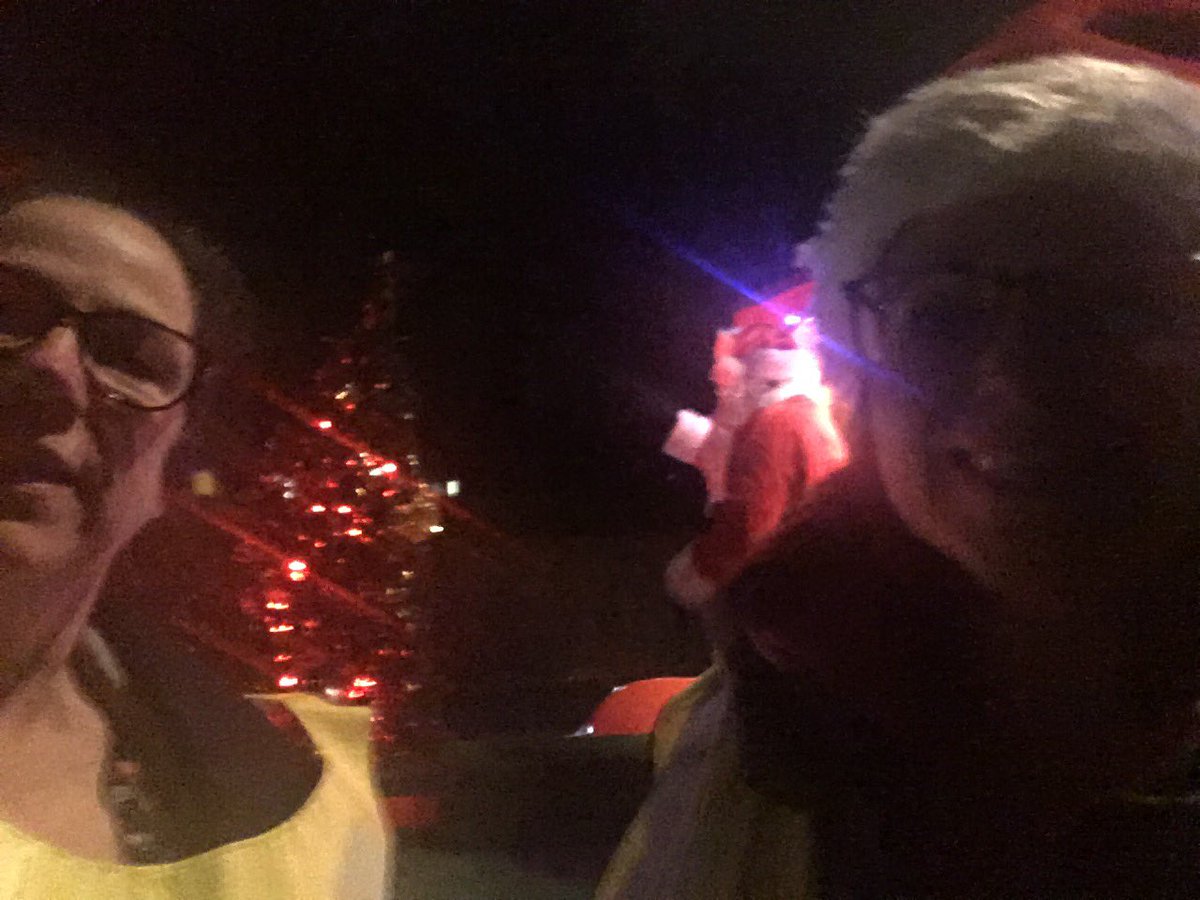 We've been out with Santa, his sleigh and the @HolmMelthLions again. Raising money for local groups