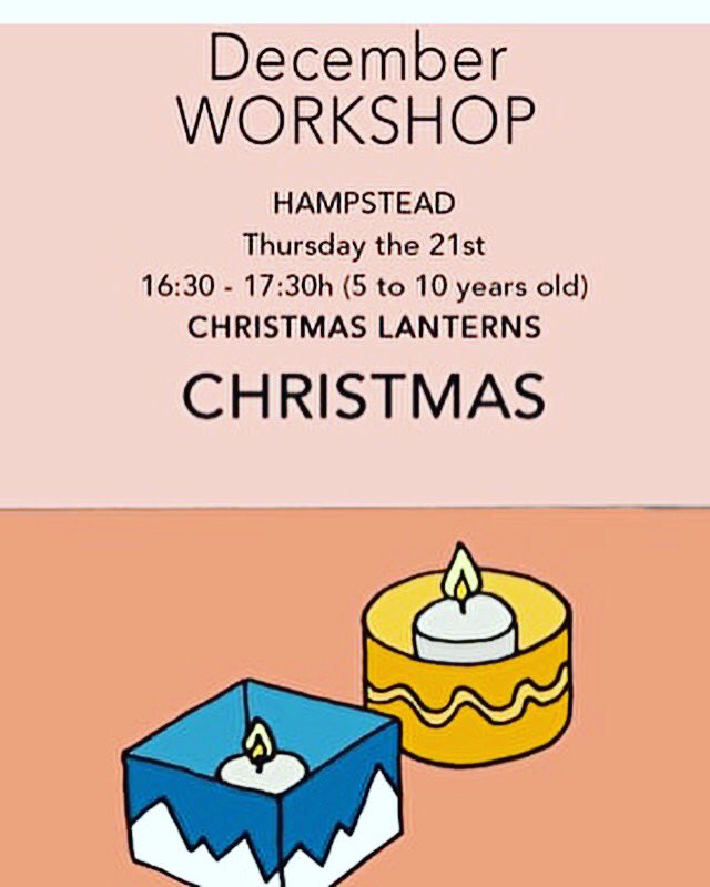 CHRISTMAS LANTERNS MAKING for #children aged 5-10yo tomorrow Thursday 4:30-5:30 at @CASSART #Hampstead! #kidsactivities #lanterns #whatsonforchildren