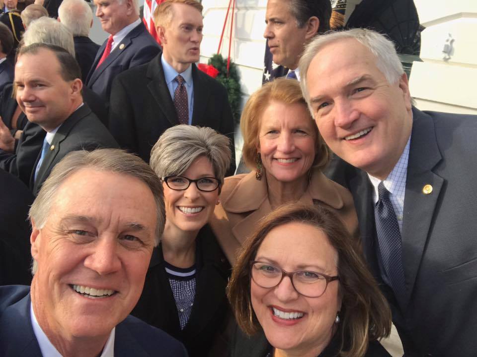 It's a great day in America. I️ was proud to join my friends <a href="/sendavidperdue/">David Perdue</a> <a href="/SenJoniErnst/">Joni Ernst</a> <a href="/SenatorFischer/">Senator Deb Fischer</a> <a href="/SenCapito/">Shelley Moore Capito</a> at the White House to mark a historic achievement - generational #TaxRelief for hardworking families, small businesses, and job creators across the nation!