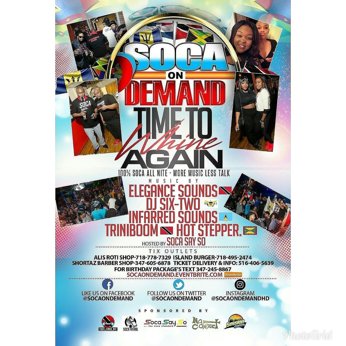 KingSteve868's tweet photo. #SOCAONDEMAND THIS #SATURDAY DEC. 23TH $20 TIXS ARE SOLD OUT THEY'RE NOW #25 https://t.co/BpfLof0AXp