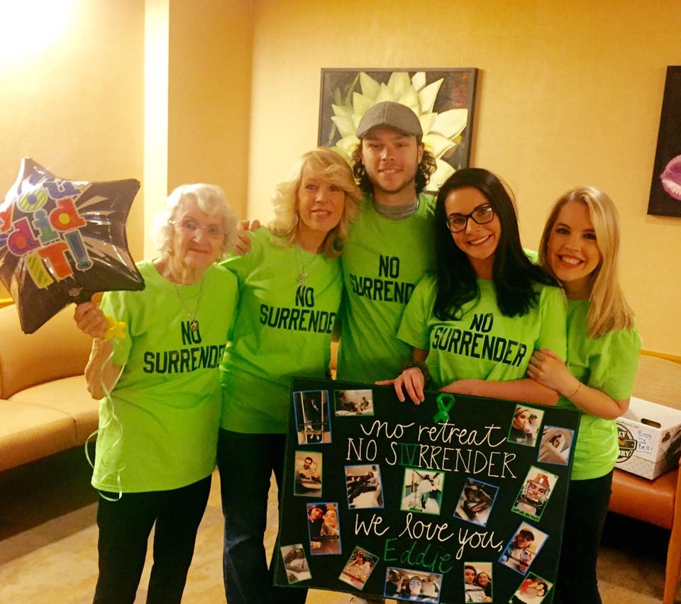 Hey <a href="/springsteen/">Bruce Springsteen</a> ! "No Surrender" has been my motto and go-to song throughout my current fight against Cancer. I'm seeing your #BruceOnBroadway show Dec. 27, and would LOVE to get you to write No Surrender on my arm, for my first tattoo! Thank you for being my inspiration!