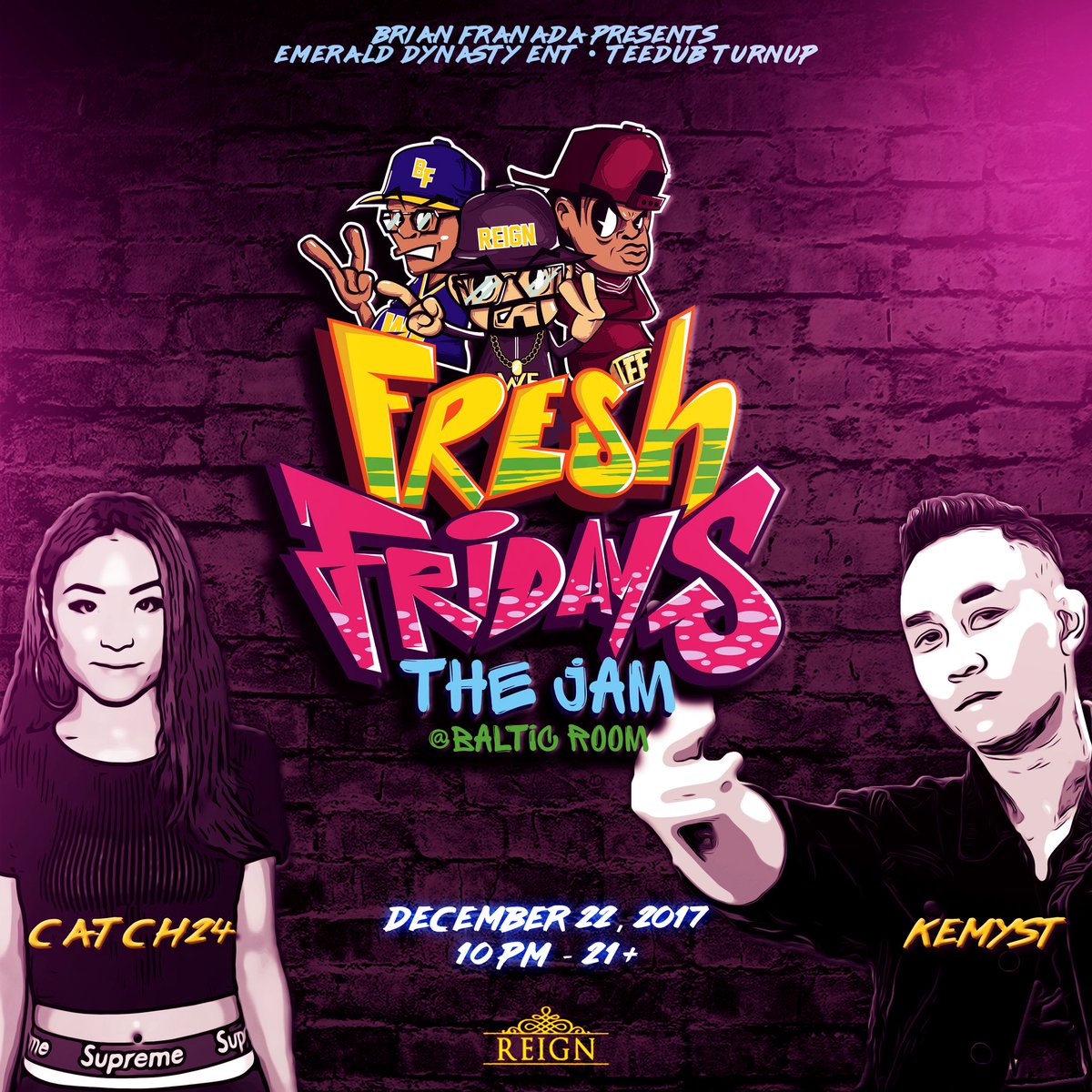 djkemyst's tweet photo. Itโs a big weekend so make sure you...Catch...us this Friday at the @balticroom for another episode of Fresh Fridayโs! @catchtwentyfour and I will be on deck!
#freshfriday #reign #balticroom #seattle #capitolhill #dreambig #djkemyst #catch24 #dj #djing #makedjinggreatagain #club https://t.co/DylPfxlf3w