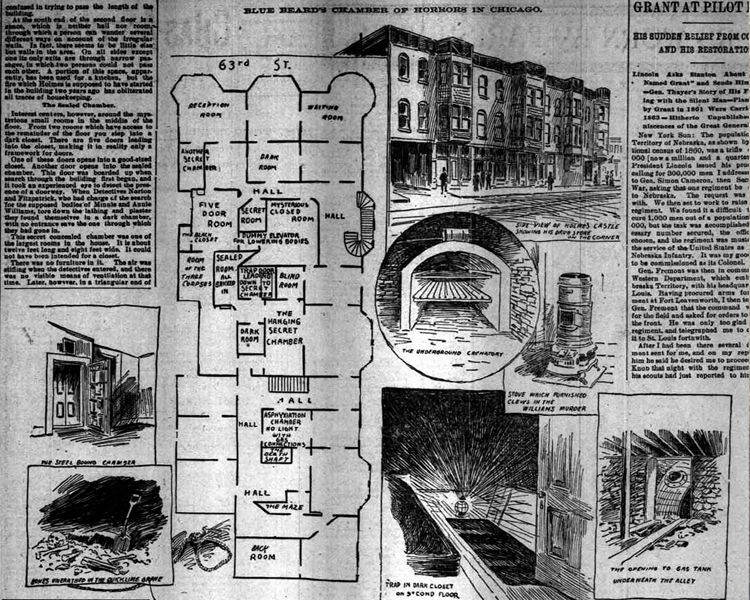 Considered to be America’s first serial killer, H. H. Holmes may have been master of a diabolical castle filled with trapdoors, secret rooms, and body chutes to the dark cellar below, his unending scheming to make money eventually led to his downfall ~ 
 theoccultmuseum.com/h-h-holmes-the…