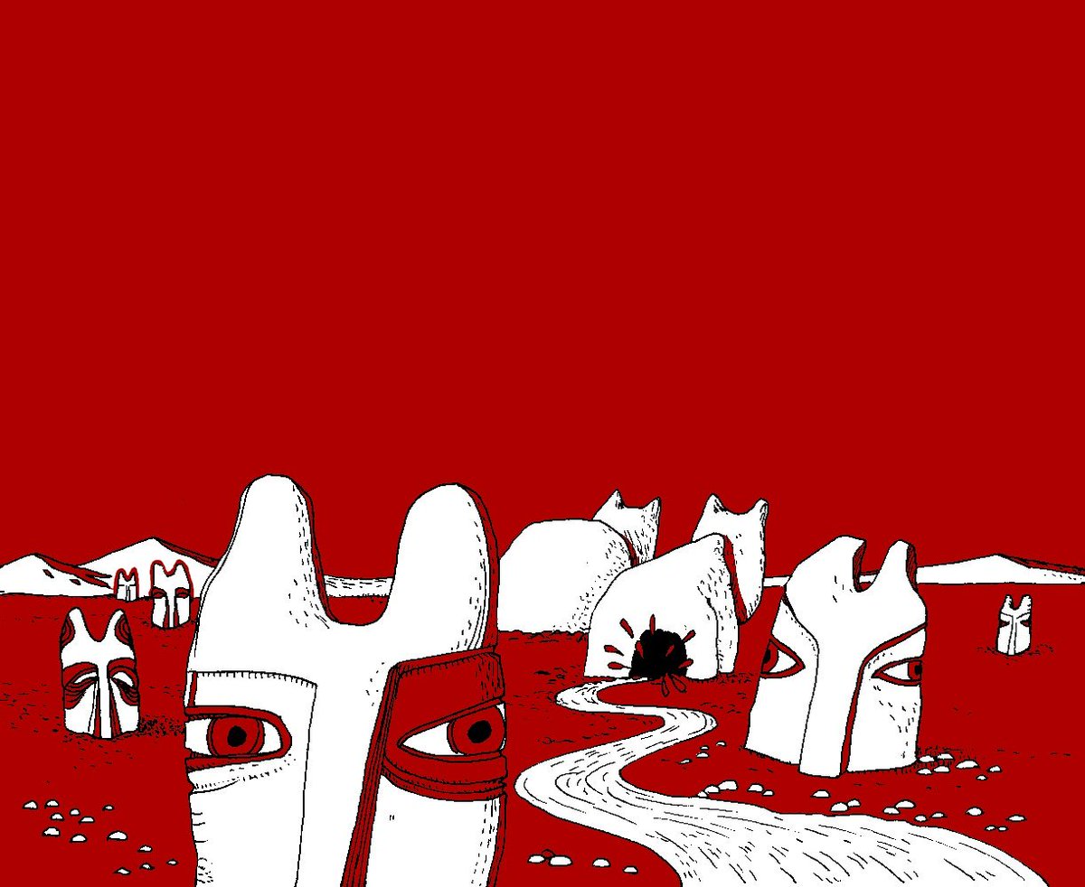 DeadRictus's tweet photo. The land of the...
.
.
.
#dog #sculpture #landscape #river #nature #draw #drawing #sketch #illustration #dessin #deadrictus #dead #rictus #red # art #artist #line #ass #animal #pet #graphics #bicolor https://t.co/oyCXZoXdZd