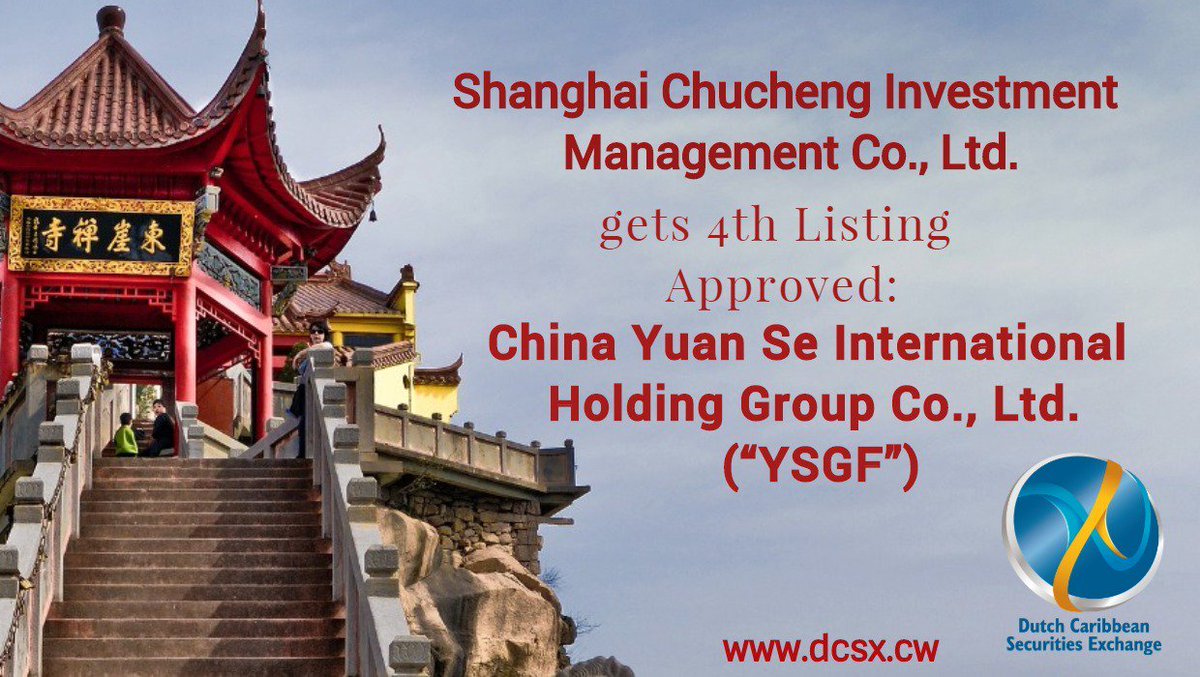 DCSX_co's tweet photo. #SHANGHAI #CHUCHENG GETS 4-TH #LISTING APPROVED: #YSGF
https://t.co/bsjClJHUiV https://t.co/IgCZm9S0Pu