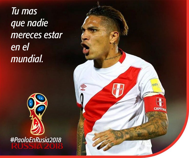 TiendasEstilos's tweet photo. 🚩⚽El Capitán de la selección en Rusia⚽🇵🇪
Que se cuiden los equipos porque "El Depredador" estará en las canchas de #Rusia2018, siempre con ese espíritu #Guerrero, sudando hasta la última gota de sudor por la blanquirroja.
#ArribaPeru #PaoloAlMundia #PaoloEnRusia https://t.co/m7f7Xaj3r2