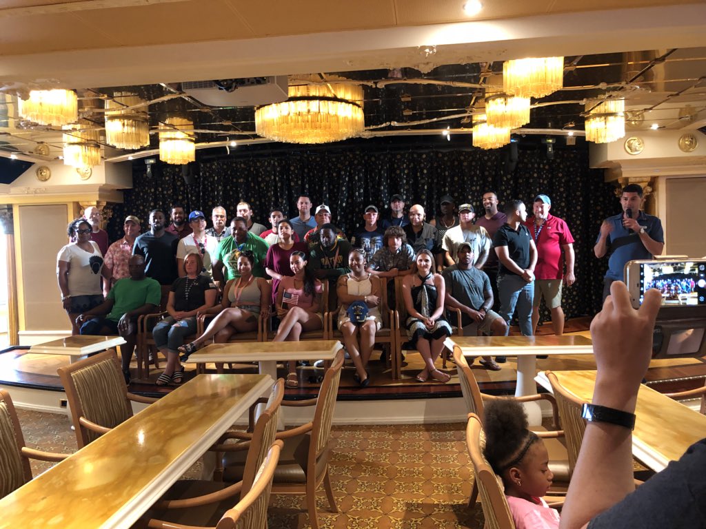 MillikinWBB's tweet image. Military Appreciation Gathering.... 
ABSOLUTELY the most HUMBLING part of this trip for me...honoring the individual men and women who have served, or are currently serving, to protect us and afford us the freedoms we enjoy.  THANK YOU never seems enough...💙🇺🇸 I. AM. GRATEFUL.