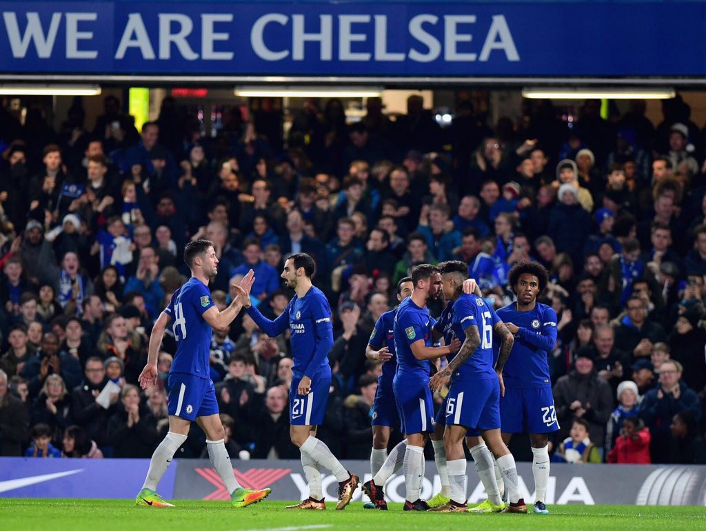 marcosalonso03's tweet photo. Great game boys! Semi-finals here we come! Cmon @ChelseaFC ! #CHEBOU #CarabaoCup #vamos #CFC 💪🏼⚽️ https://t.co/e8lfEqwwre