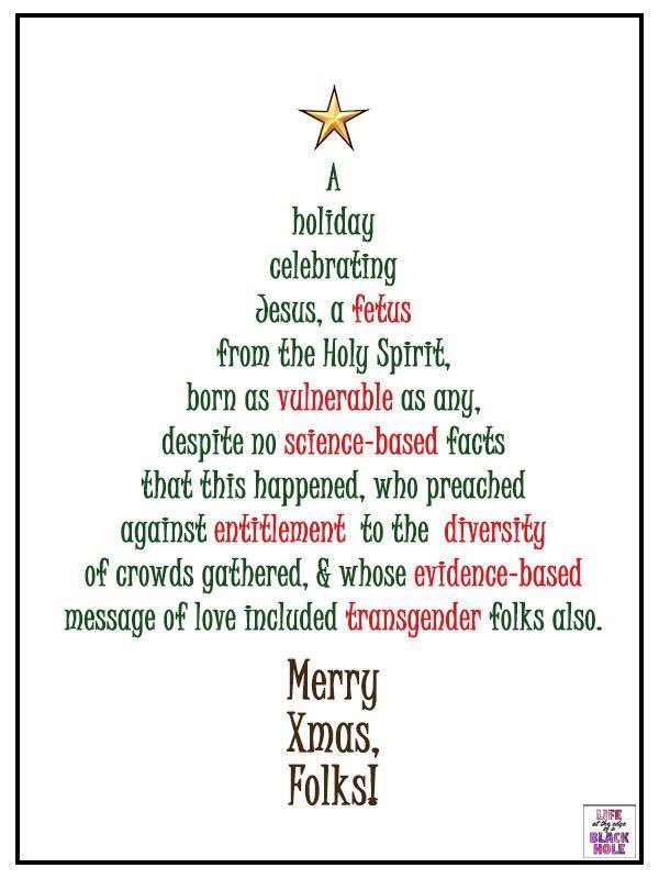 ReverseKarma11's tweet photo. @JohnFugelsang Thanks to whomever originally posted this gem. In your face @realDonaldTrump You SAY Merry Christmas but your actions are speaking much louder than your words.
#CHIPNow
#DreamersNow https://t.co/s4FtF0KNFB