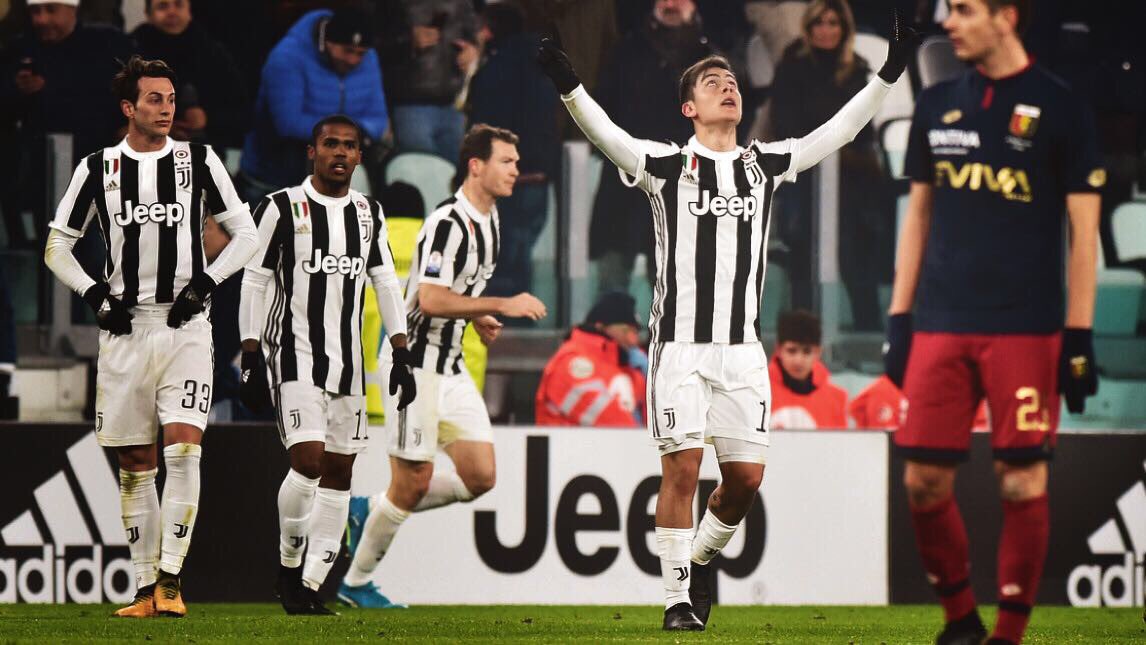 PauDybala_JR's tweet photo. ⚽️😏 💎⚪️⚫️. #juventus #juvegenoa #coppaitalia #football #calcio #soccer https://t.co/BVcRKhrTaI