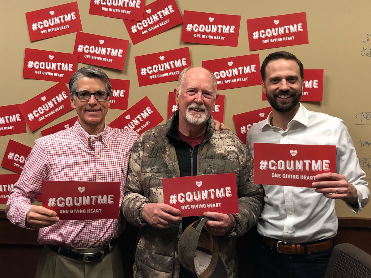 Representative Al Carlson gladly says #CountMe for #GivingHeartsDay! Can we count on you to be a Giving Heart on Feb. 8, 2018?
