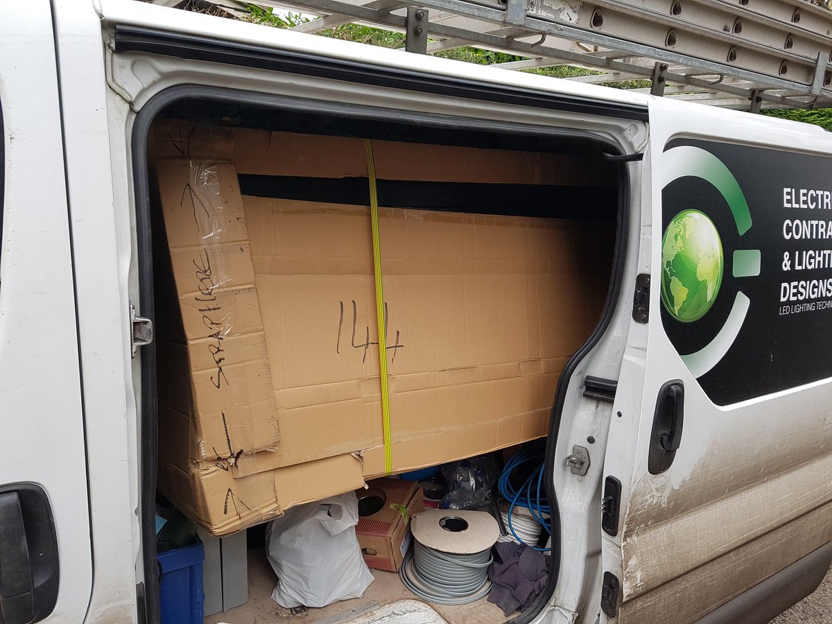 igrelectric's tweet photo. Van full of IT cabinet for an exciting @tweetaltspace project... had to take it apart to get it in but im sure @1Techknowledgey will love the space ππ #altrincham #datawiring β€ https://t.co/YPlBsE06Jo
