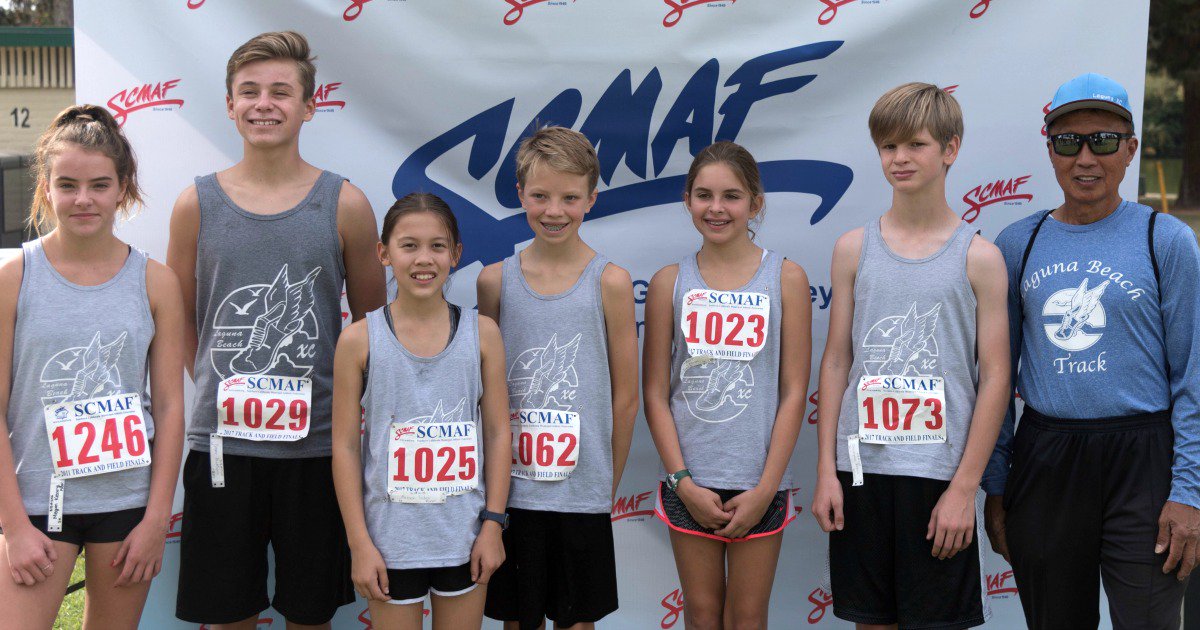 Laguna Beach sent a fleet-footed team of runners to the So. Cal cross country championships -- and they ALL medaled in their age groups. 🏃 🏅 Congrats to: Megan Keary, Cooper Buckhorn, Maesen Silva, Luke Anderton, Kate Salinas, &amp; Christopher Drews. Also shown: Coach Fred Pichay.