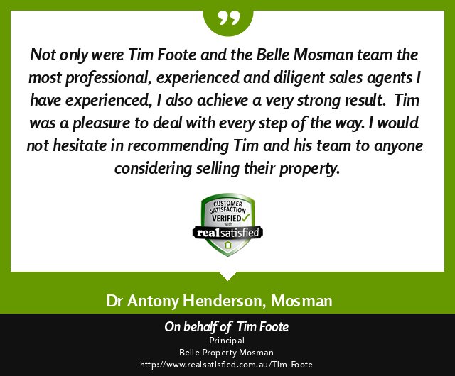 I'm always thrilled when a happy client expresses their happiness. realsatisfied.com.au/Tim-Foote via @realsatisfied