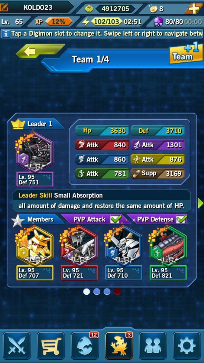 koldosanturce's tweet photo. Este es mi equipo del #DigimonHeroes @DigimonWorldEsp https://t.co/qUumgFcCnR