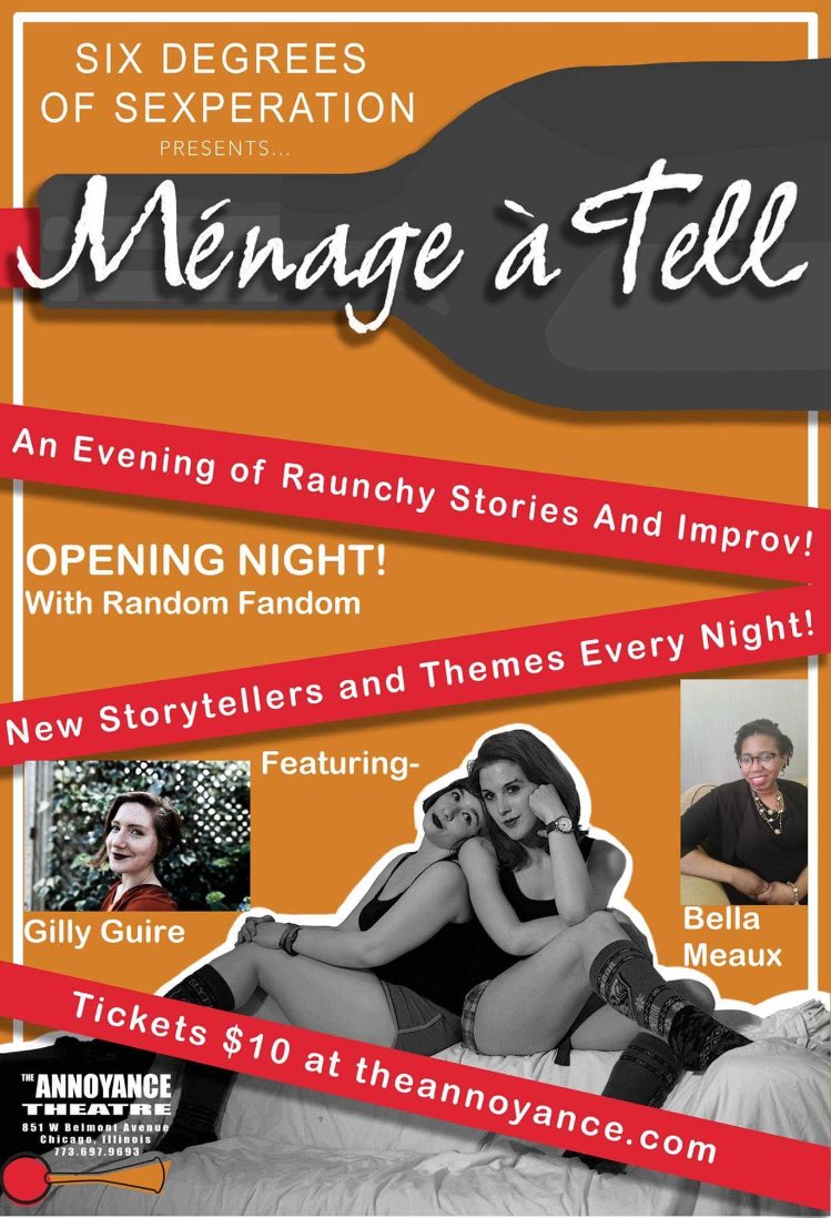 6degreescomedy's tweet photo. TONIGHT! We’re back at the Annoyance with a LARP-er and a true crime fan! Get tickets or missing out on the pervy times https://t.co/pVIpj4QL5B https://t.co/xrEkfezskk