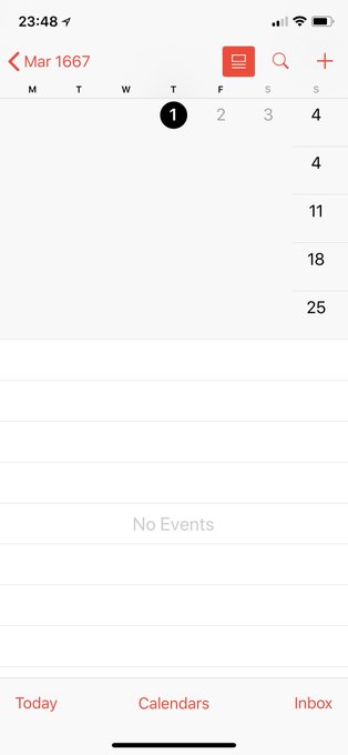 Shoutout to the iOS Calendar devs! I know this is a weird one, but why? #onlyapple @timohetzel https://t<a href="/tag/onlyapple"class="tags"><span>#onlyapple</span></a>