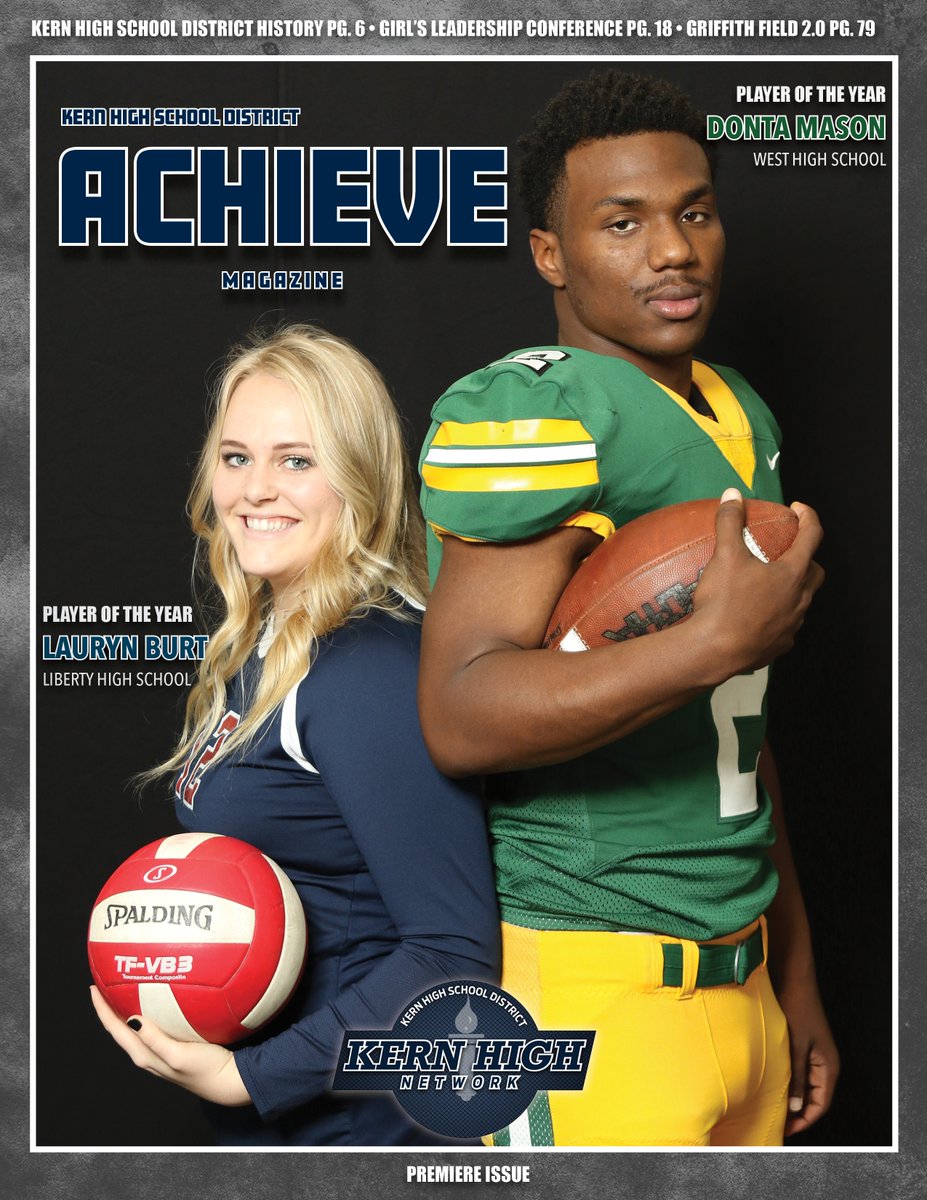 The Kern High Network presents the KHSD Achieve Magazine. Starting tomorrow, pick up your copy at any <a href="/KHSD_Official/">KHSD</a> Campus or @KernSchoolsCU location. <a href="/KGETnews/">KGET 17 News</a> <a href="/HometownBAK/">Hometown Sports</a> <a href="/23ABCNews/">23ABC News</a> @StephenHicks23 <a href="/bakersfieldnow/">BakersfieldNow</a> <a href="/BVarsityLive/">BVarsityLive</a> <a href="/GKerr29sports/">Greg Kerr</a>