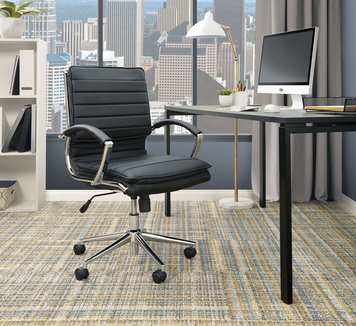 officestarprod's tweet photo. A chrome base and arms? Check. Built-in lumbar support? Check. Faux leather that’s built to impress? Absolutely. The Mid Back Manager's Faux Leather Chair offers that and more.
https://t.co/VS9hyzj0GW
#ProlineII #officechairs #officedesign https://t.co/nZhHWzt1j7