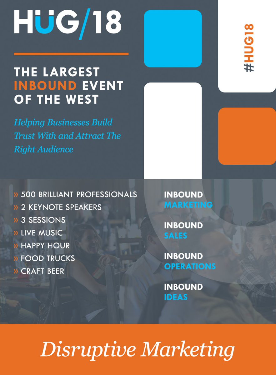 SanDiegoHUG's tweet image. 💰 #SanDiegoMarketers: Save $200 on tickets to #HUG18: Disruptive Marketing! 

Super earlybird tickets on sale NOW through Dec. 31st.

Save your spot before prices increase here: sdinbound.xyz/join-hug18-pt #SanDiego #AgencyLife