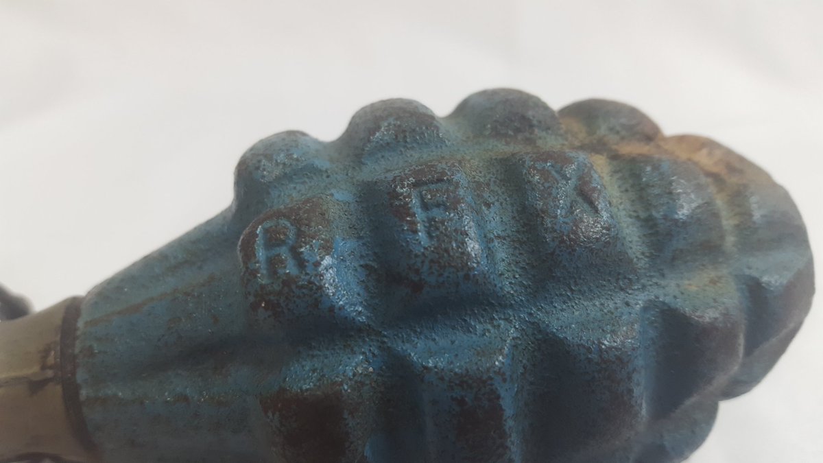 WW2_Collection_'s tweet image. Original RFX U.S. training grenade. Dated 1-54.