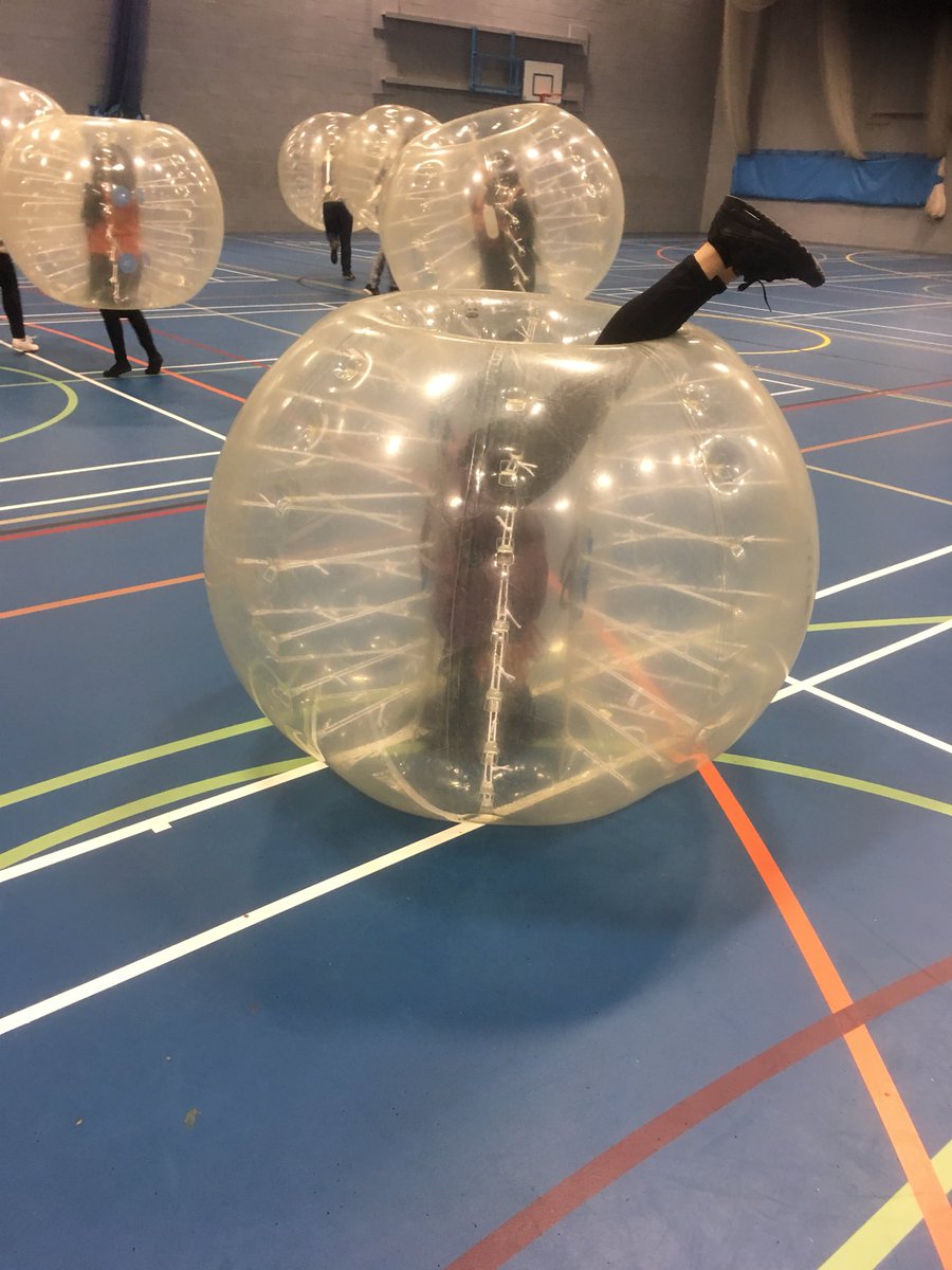 NCCEXTRA's tweet photo. Some of our fab staff and students @NelsonColneColl taking part in Bubble Football today as an end of term treat. #tacklinginactivity #fitforyourfuture https://t.co/9XyHZk8fjR