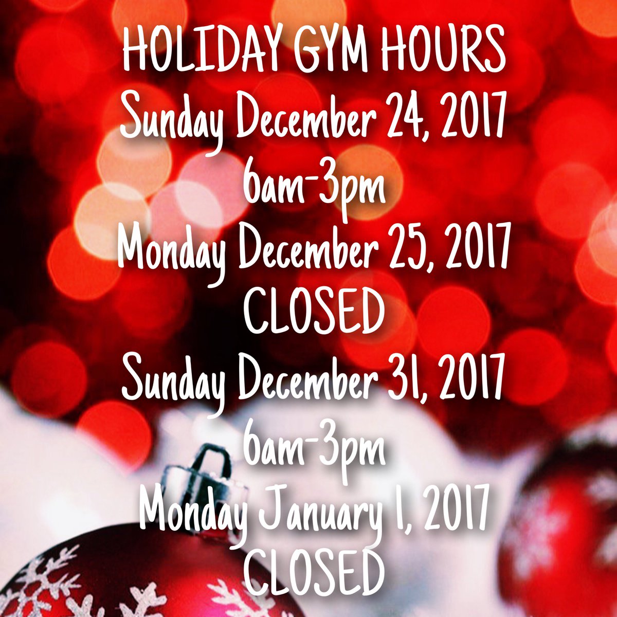 _PacificFitness's tweet photo. Happy Holidays.. 🎄
All of us here at #pacificislandfitness wish all of our beautiful members a safe, happy, and blessed holidays season. We look forward to offering amazing new things in the #newyear. #2018 #melekalikimaka https://t.co/tePTYesUpH