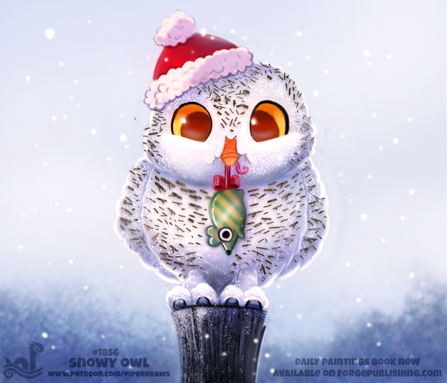 Cryptid_Create's tweet photo. Daily Paint 1856# Snowy Owl

For full res WIPs, art, videos, and more: https://t.co/msrmM6p5QT    
Daily Paintings Book now available: https://t.co/kgYQdxzXKy     

#illustration #cute #christmas #holiday #art #digital https://t.co/WH0bVTih24