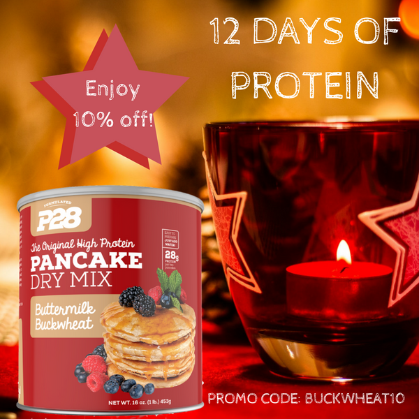 p28foods's tweet photo. Sweet treats this holiday season, with 10% off P28's Buttermilk Buckwheat pancake mix! Today only use Promo Code BUCKWHEAT10! #P28Nation #P28
The discount will be applied to product costs only, prior to sales tax & shipping & handling. The promotion ends 12/22/17 at 12:00 AM EST. https://t.co/tnmpd7VemU
