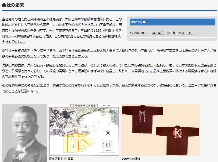 Mikaeru 東洋建設の成り立ち 山下汽船株式会社社長の山下亀三郎は 西宮市と旧鳴尾村の沖合を埋立て 一大工業港を造ることを目的に1929 昭和4 年7月3日に南満州鉄道株式会社 満鉄 との共同出資で当社の前身である阪神築港株式会社を設立した