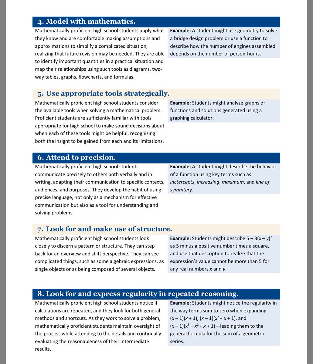 MASchoolsK12's tweet image. Quick Reference Guides on the Standards for Math Practice PreK-12 shrtm.nu/80Pi #SBLchatMA