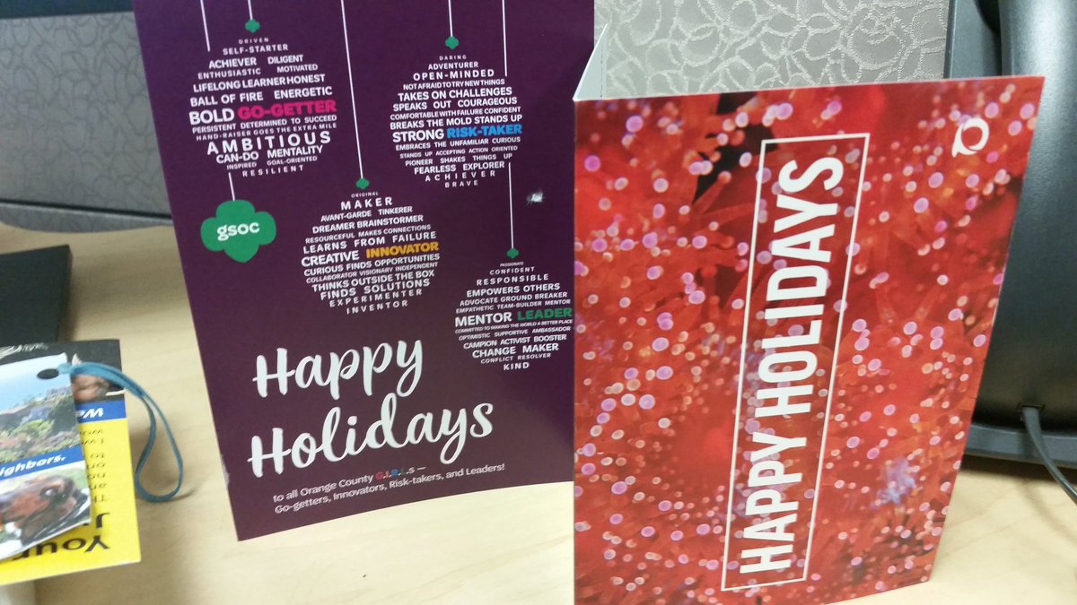Thank you <a href="/Oceana/">Oceana</a> and <a href="/GirlScoutsOC/">Girl Scouts OC</a> for the holiday cards!