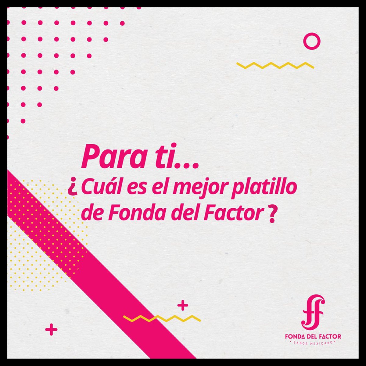 fondadelfactor's tweet photo. ¿Para ti cuál es? queremos saber tu gusto.
#RenovamosLaTradición #FondaDelFactor https://t.co/2vYUeAgfbS