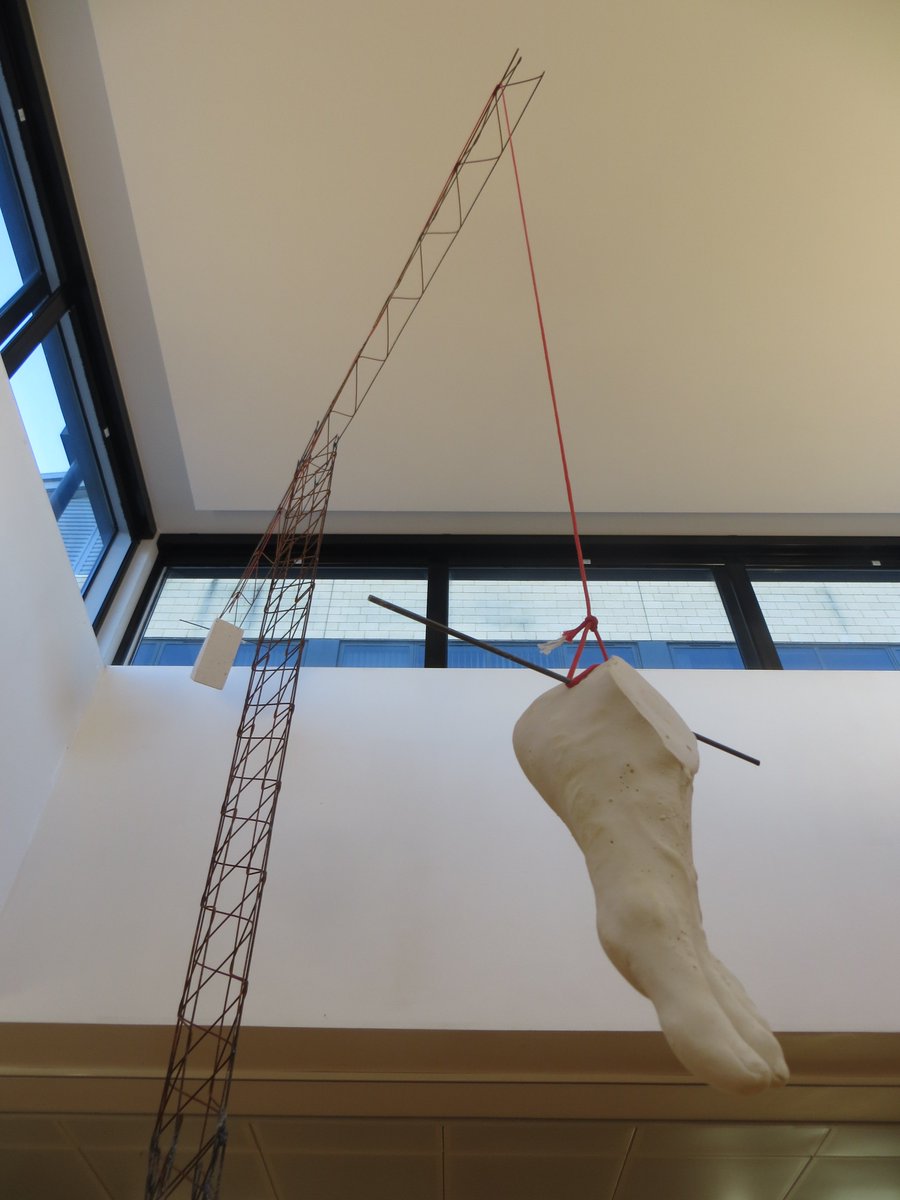 PMSA_Sculpture's tweet photo. LAST CHANCE to see @HarlowSTAIR #ifitstartstofallmoveoutoftheway @GibberdGallery2 ENDS 22 DEC Finn is the inaugural #artistinresidence #harlowarttrust #STAIR01 - exciting! He led an inspiring #PMSAeducation kids workshop for us #harlowhopscotch #publicart #harlowsculpturetown https://t.co/MJ7AUFjyxn