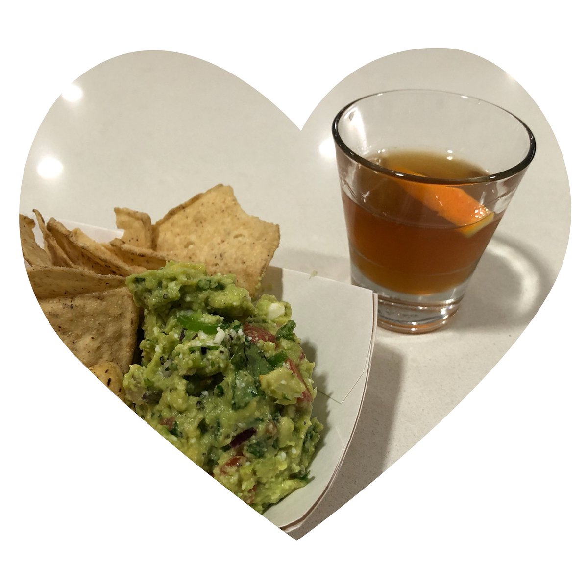 mcsweeney's tweet photo. Thanks @AmericanAir You make traveling delicious! I ❤️ the fresh @CA_Avocados #guacamole bar in @flyLAXairport served with an #oldfashioned #cocktail #kitchenchattv #foodie #AmericanAirlines #travel #holidayseason https://t.co/PvP0y6NrmR