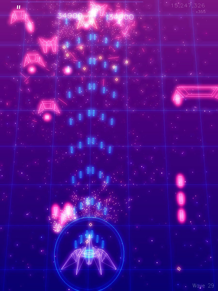 blackpawn's tweet image. my little #shmup ZeroVector is in the iOS and Android stores now! give it a try for some retro arcade fun 😀 blackpawn.itch.io/zerovector