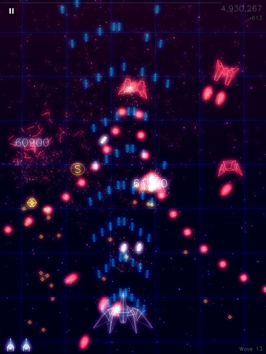 blackpawn's tweet image. my little #shmup ZeroVector is in the iOS and Android stores now! give it a try for some retro arcade fun 😀 blackpawn.itch.io/zerovector