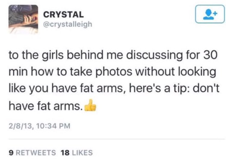 being racist isn’t the only thing crystal is known for, also a fat shamer. crazy, right?
