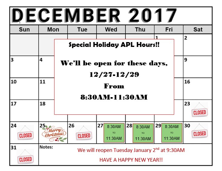 AlpinePL's tweet image. Here's a visual of what is happening this holiday! Hope to see you!