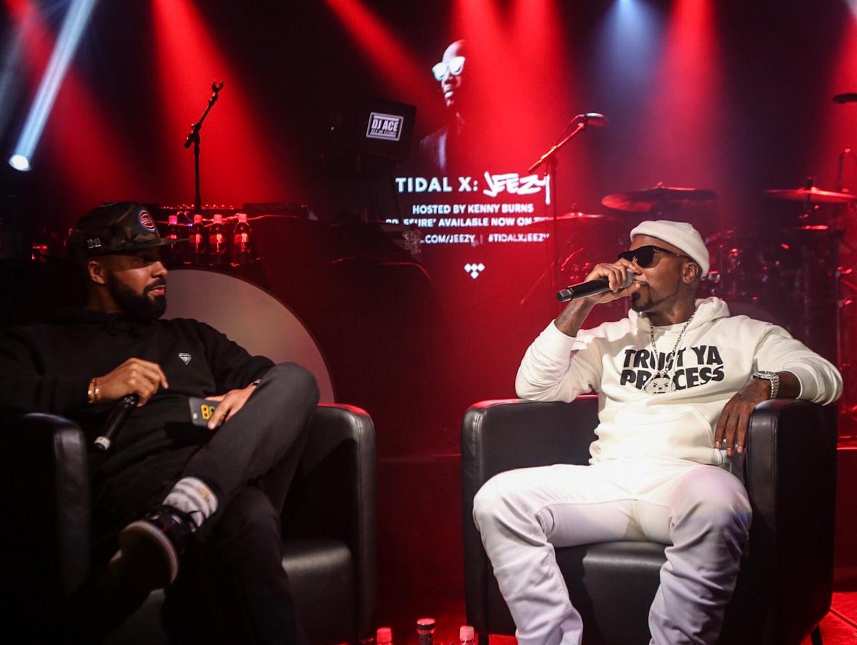TIDAL's tweet photo. "I love my fans. I don’t feel like they’re fans, I feel like they’re family. We all from the same walk of life, we just tryna do better." - @Jeezy: https://t.co/G1IZvDMpVk #TIDALXJeezy 📸: @ExclusiveAccess https://t.co/NUJv8VWvTT