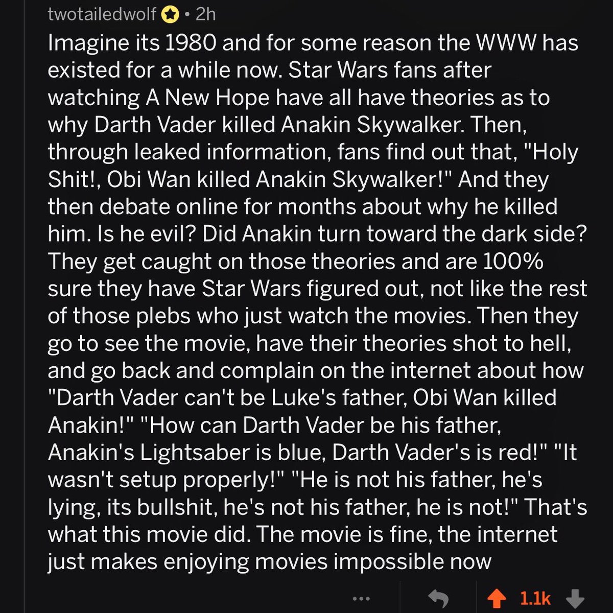 JoshClasen's tweet photo. This.
#TheLastJedi #InternetOutrage https://t.co/k9GDRpm6wi