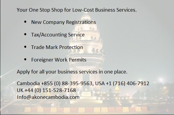 akonecambodia.com

Business Registration &amp; Tax Service