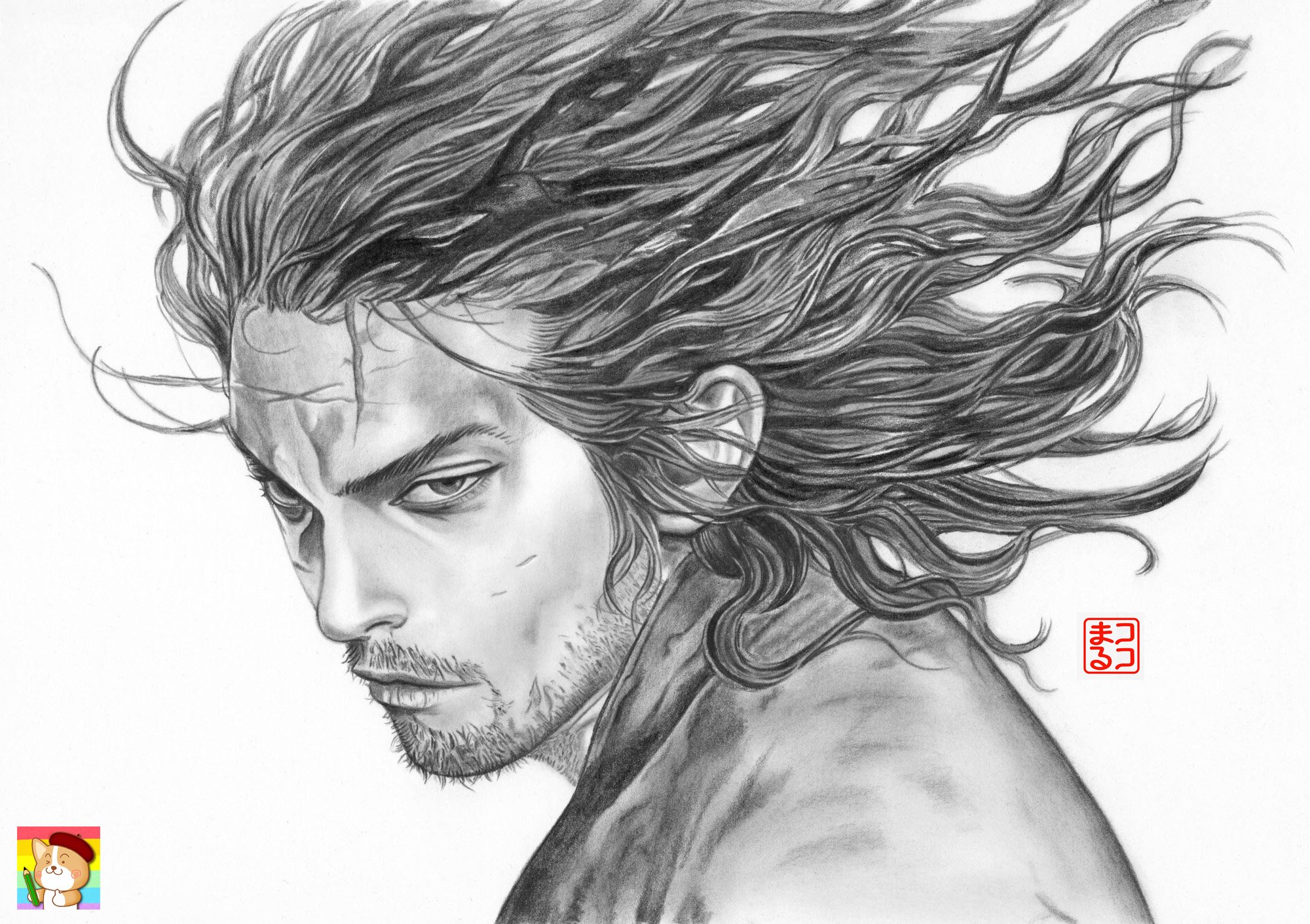 ট ইট র ここまる バガボンドの武蔵の鉛筆画完成しました 鉛筆画 バガボンド 井上雄彦 武蔵 漫画 Manga Vagabond Pencildrawing T Co 25sfnlszay ট ইট র
