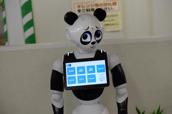 ペッパーくん、パンダに魔改造されるｗｗｗ　上野動物園のシャンシャンフィーバーが過熱した結果がこちらｗｗｗ　