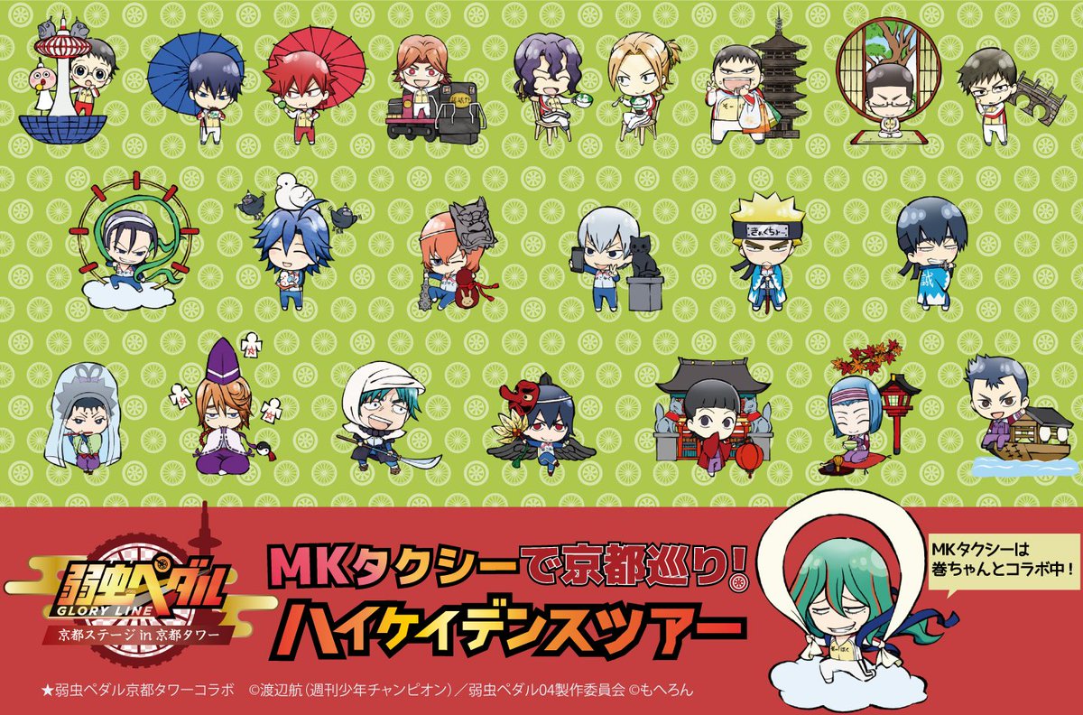 京都ペダルコラボまとめ 京都タワー中心