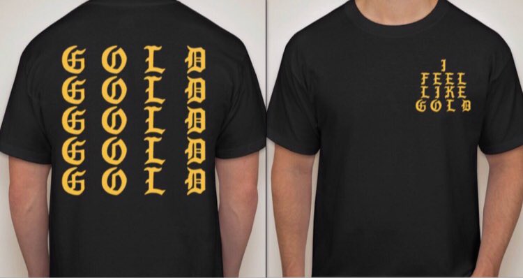 GoldParty2017's tweet photo. REMEMBER TO WEAR YOUR "I FEEL LIKE GOLD" SHIRTS TOMORROW DURING THE DEBATE! Feel free to wear it only during the debate period as tomorrow is Ugly Sweater Day for spirit week and we know many of you would like to participate in that! Thank you! #OHareBencsko #TheGoldStandard https://t.co/F65eB9ebLo