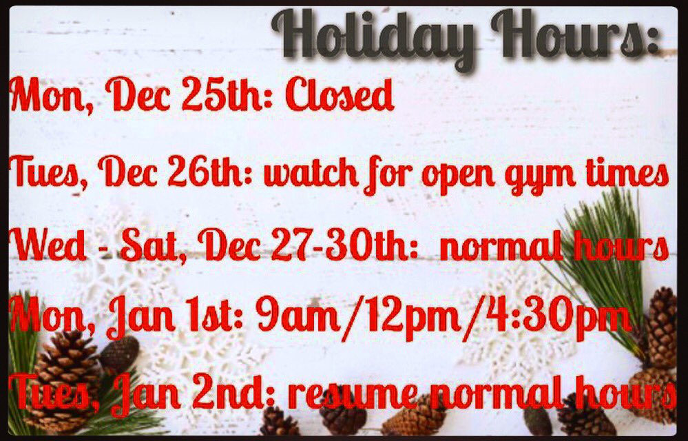 refinecf's tweet image. Are you wondering when we'll be around over the next couple of weeks? Here are our holiday hours for you!! #wearerefined
