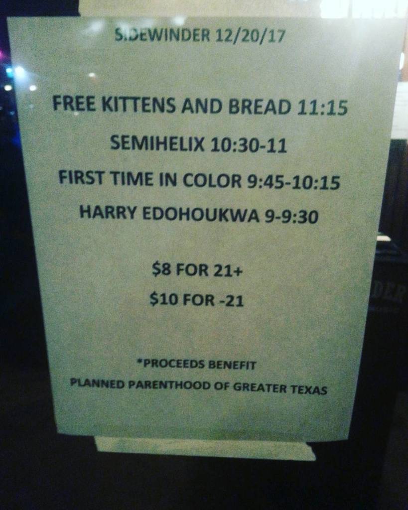 thesidewindertx's tweet image. doors are open and the band's are playing, come on down!