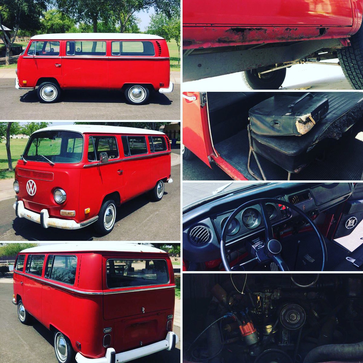 1970 BAYWINDOW VW PASSENGER BUS - $12,800. Call Hans at (480) 313-1415. 
#vw #volks #volkswagen #vwbus #vwcamper #aircooled #vw4life #vanlife #buslife #camperlife