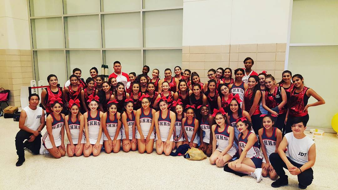 SoHoJannettes's tweet photo. Killed halftime tonight @HoustonRockets game.  Best part of our year! Thank you to all those who came out and supported! #trojanpride @SoHoCheer https://t.co/o719o5fD8O